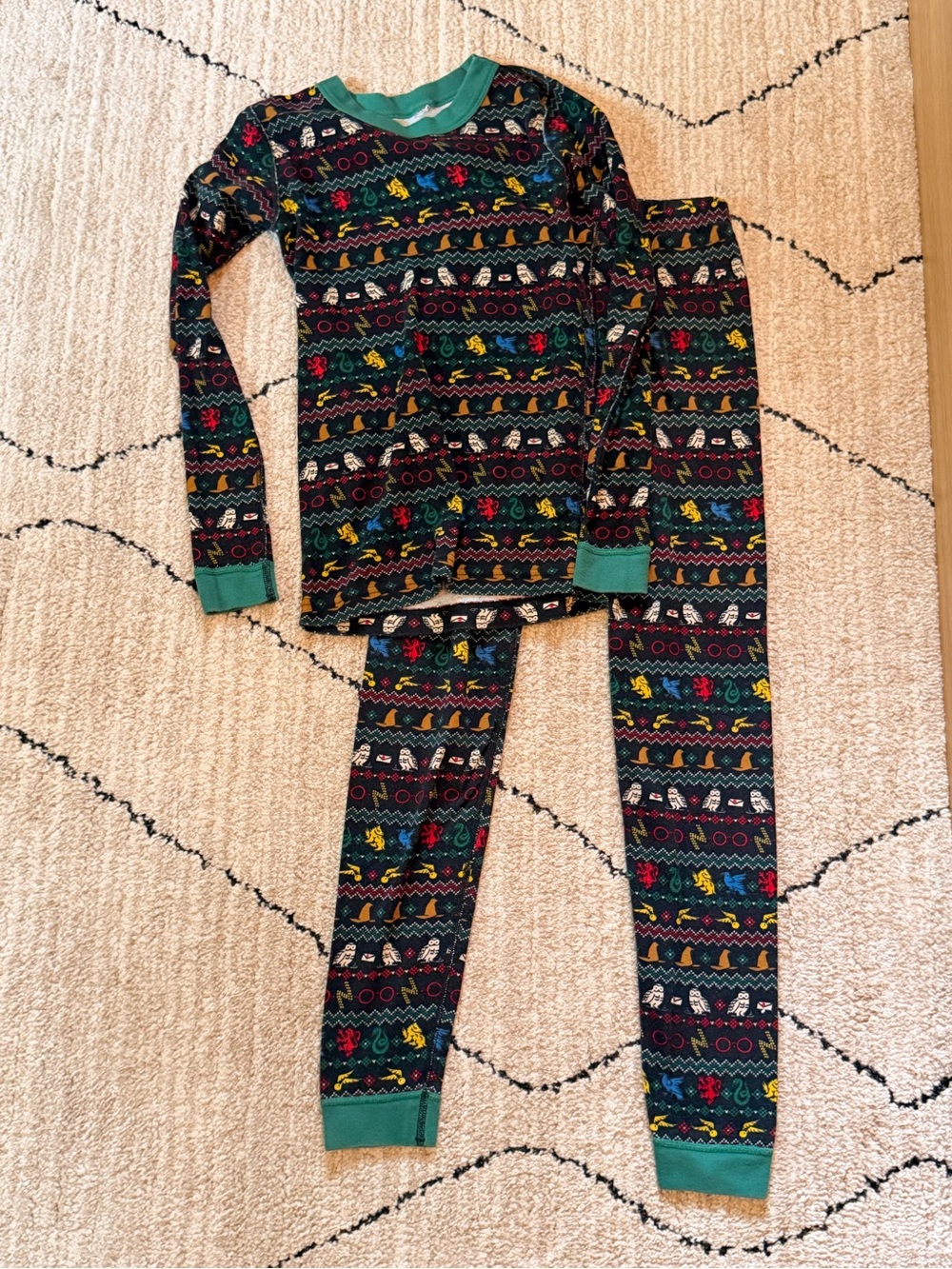 Hanna Anderson Harry Potter Christmas PJS size 10